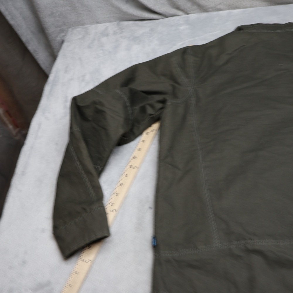 Kuhl Jacket Men XL Green Burr Canvas Rugged Fleece Lined Full Zip Utility Hiking - Picture 11 of 15